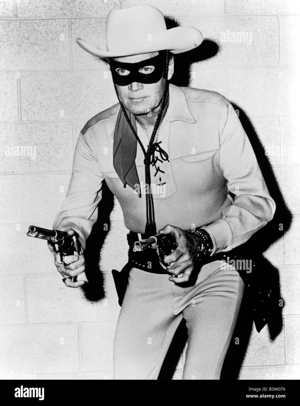 Le Lone Ranger séries télévisées américaines de 1949 à 1957 avec Clayton Moore Banque D'Images