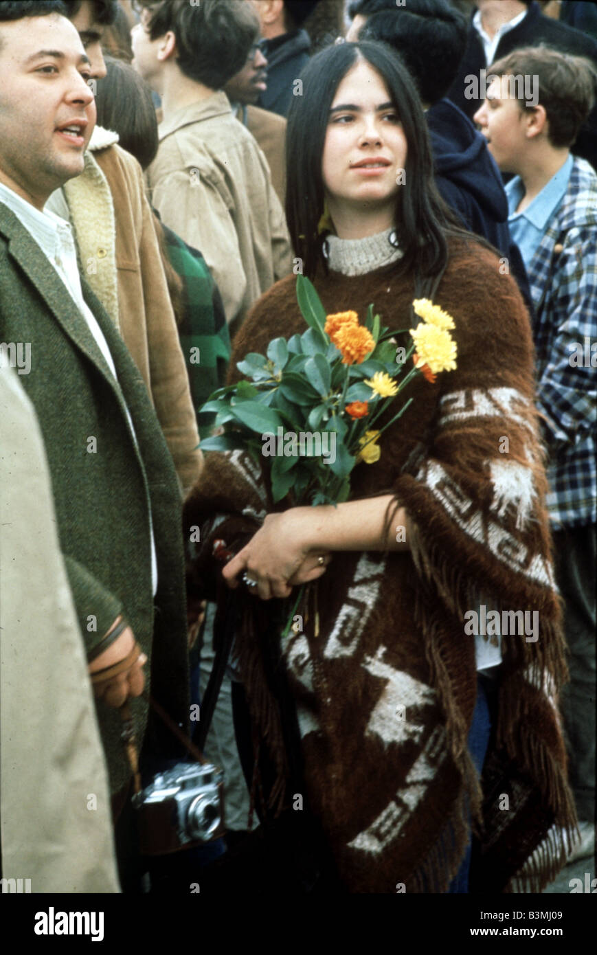 Rassemblement du FLOWER POWER de San Francisco en 1967 Banque D'Images