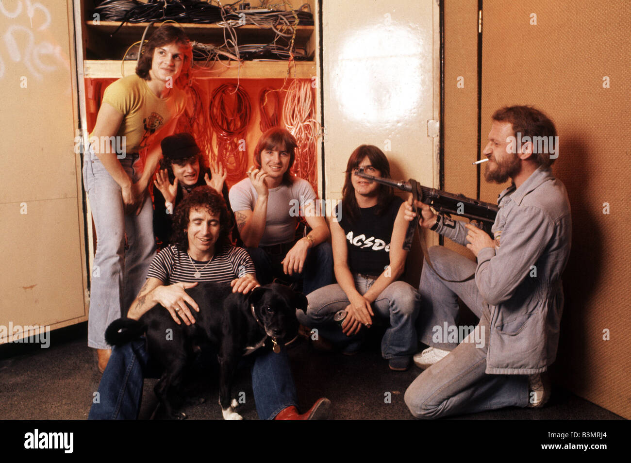 Rock australien AC/DC à propos de groupe 1980 Banque D'Images