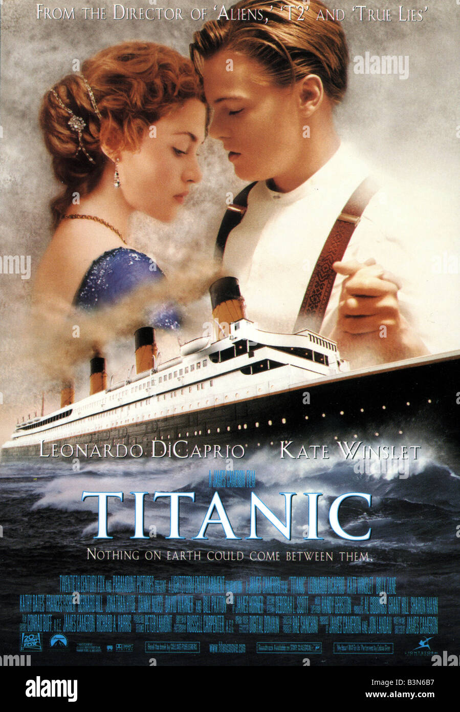 Pour l'affiche de Titanic 1997 TCF/Lightstorm film avec Kate Winslet et Leonardo DiCaprio Banque D'Images