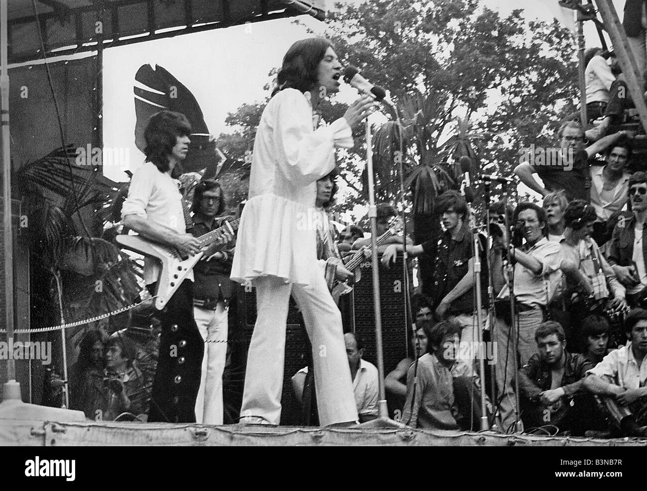 ROLLING STONES à Hyde Park le 5 juillet 1969 Banque D'Images