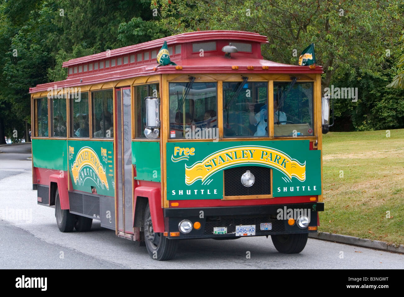 Mit Dem Bus Von Vancouver Airport Zum Stanely Park www.alamyimages.fr