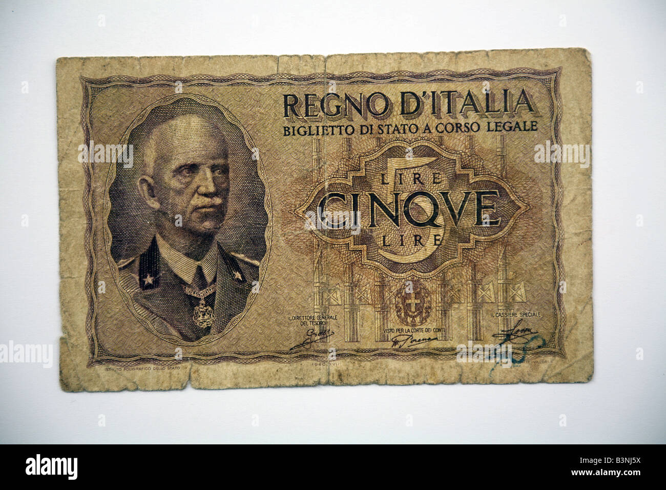 Billets de banque italienne de l'Italie Banque D'Images