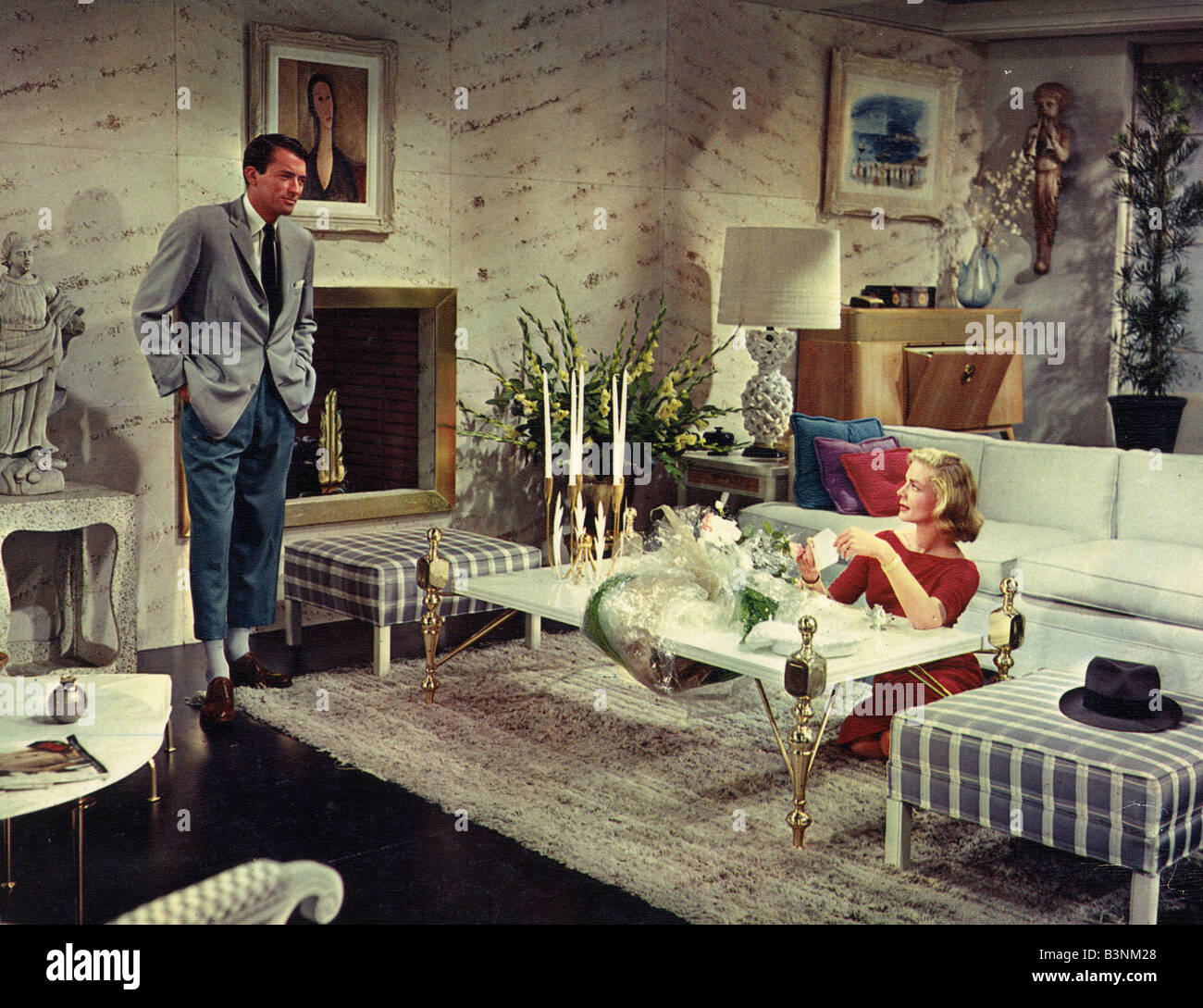 La conception de Femme 1957 MGM film avec Gregory Peck et Lauren Bacall Banque D'Images