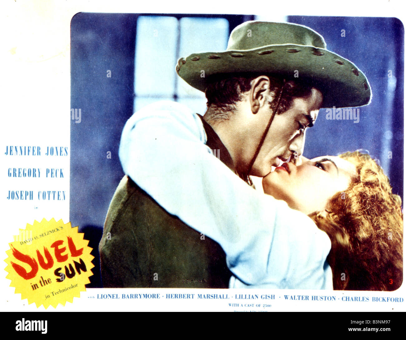 DUEL AU SOLEIL 1946 David O Selznick film avec Joseph Cotten et Jennifer Jones Banque D'Images