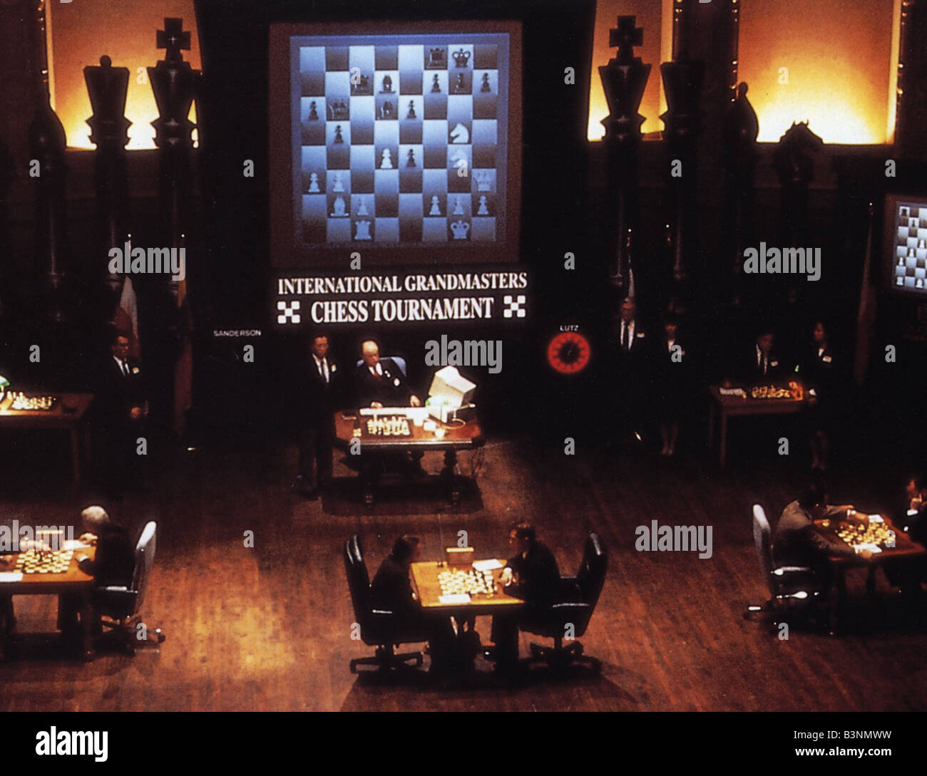 Cavalier SE DÉPLACE 1992 Columbia/Tristar film dans lequel un des cha,pion est soupçonné d'être un tueur en série Banque D'Images