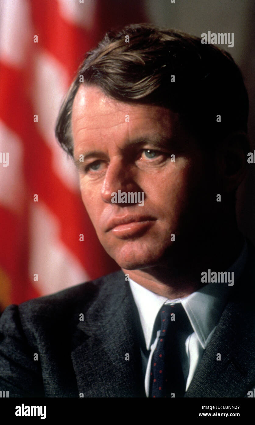 Homme politique américain Robert Kennedy 1925 à 1968 et le frère de John F Kennedy Banque D'Images