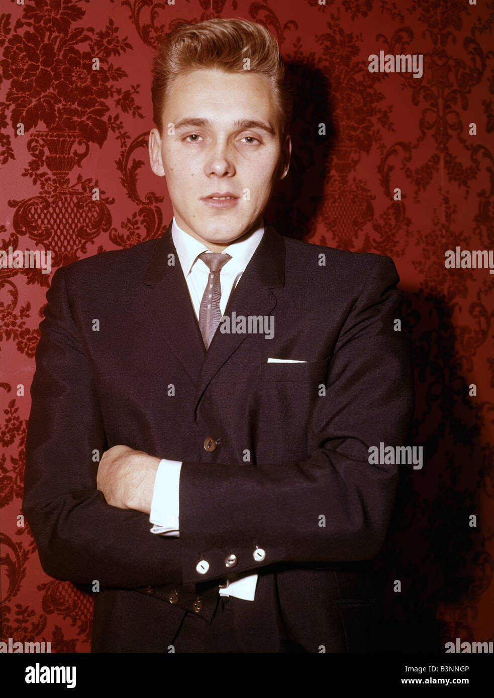 BILLY FURY UK chanteuse pop sur 1959 Banque D'Images