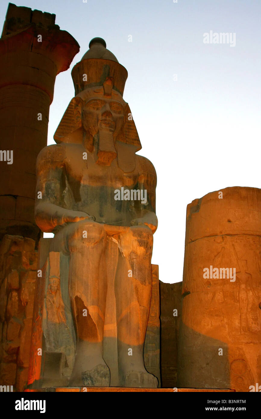 Egypte - temple de Louxor Banque D'Images