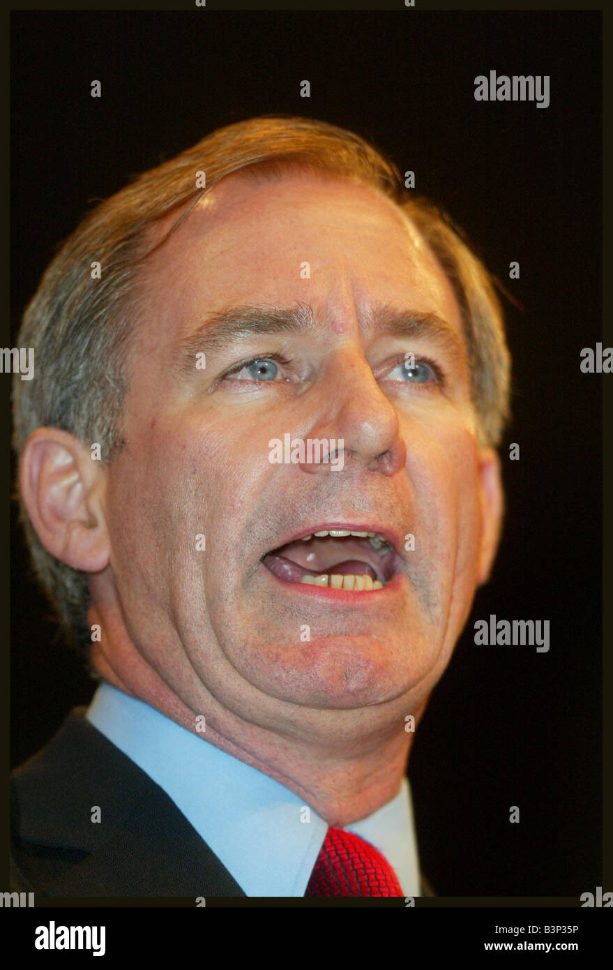 Le secrétaire d'État à la défense Geoff Hoon, discours à la conférence du parti travailliste à Bournemouth Octobre 2003 Banque D'Images