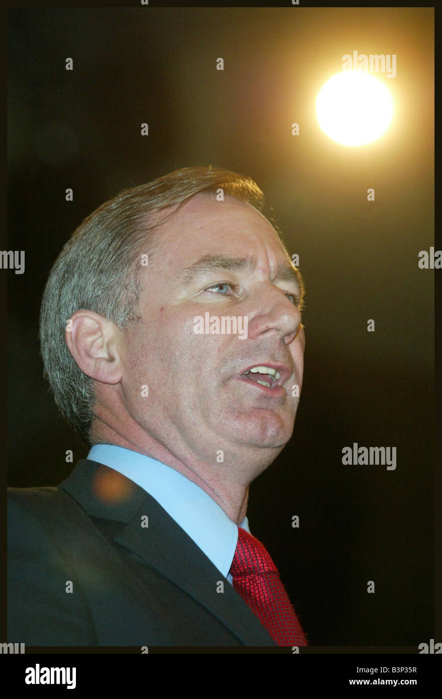 Le secrétaire d'État à la défense Geoff Hoon, discours à la conférence du parti travailliste à Bournemouth Octobre 2003 Banque D'Images