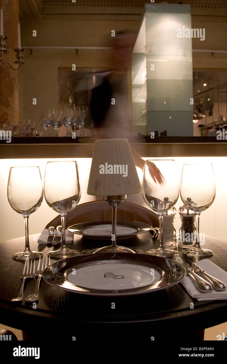 Restaurant contemporain à la mode 'Belga Queen', 32 rue de la Fosse aux Loups, Bruxelles Belgique Banque D'Images