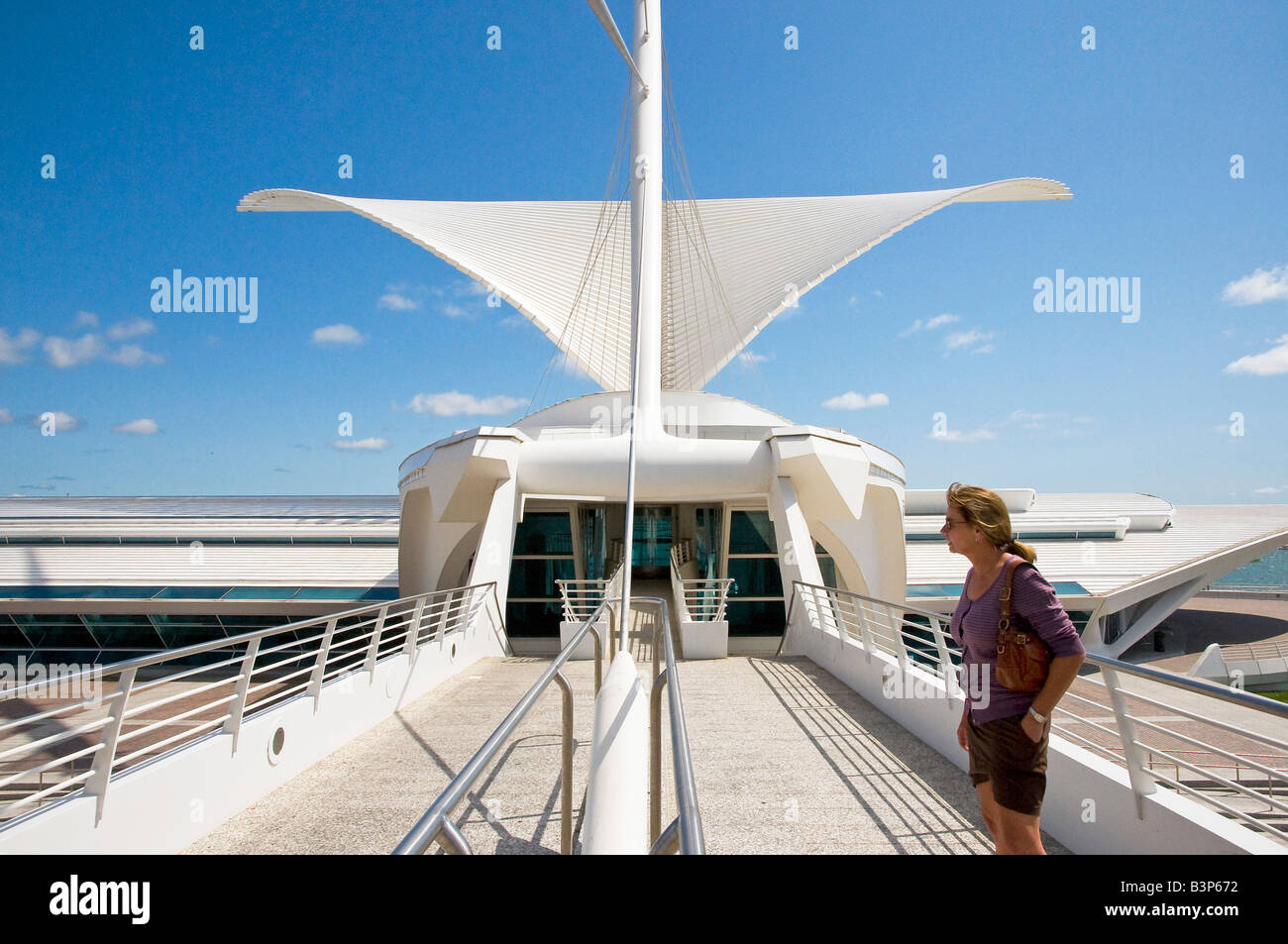 Milwaukee Art Museum Exterior Banque D'Images