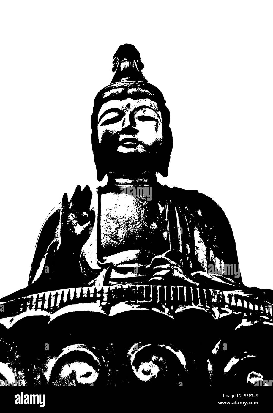 Illustration de Bouddha Banque D'Images