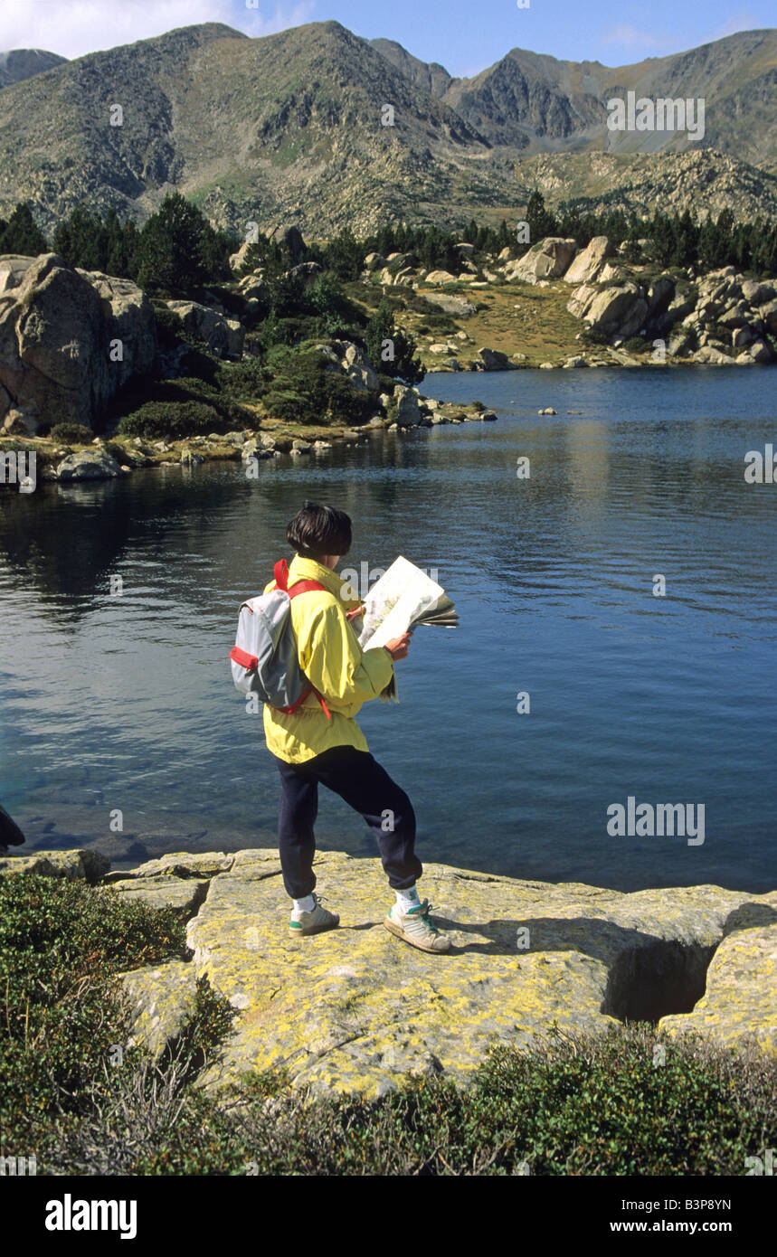 Massif du Carlit. Pyrénées Orientales. France Banque D'Images