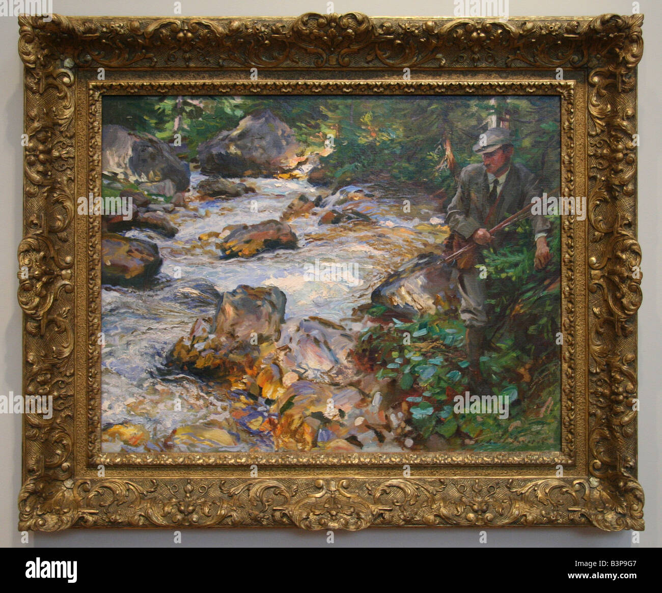 John Singer Sargent, "Ruisseau à truite dans le Tyrol," 1914, Banque D'Images