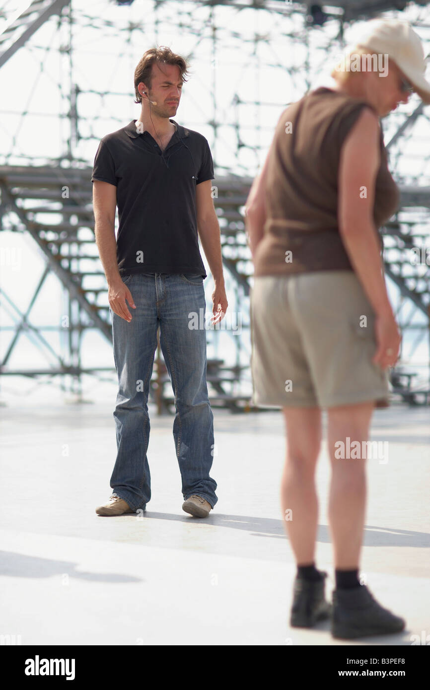 Thunerseespiele, West Side Story, comédie musicale de Leonard Bernstein, début des répétitions sur la scène du lac, de la production et de la corvée Banque D'Images