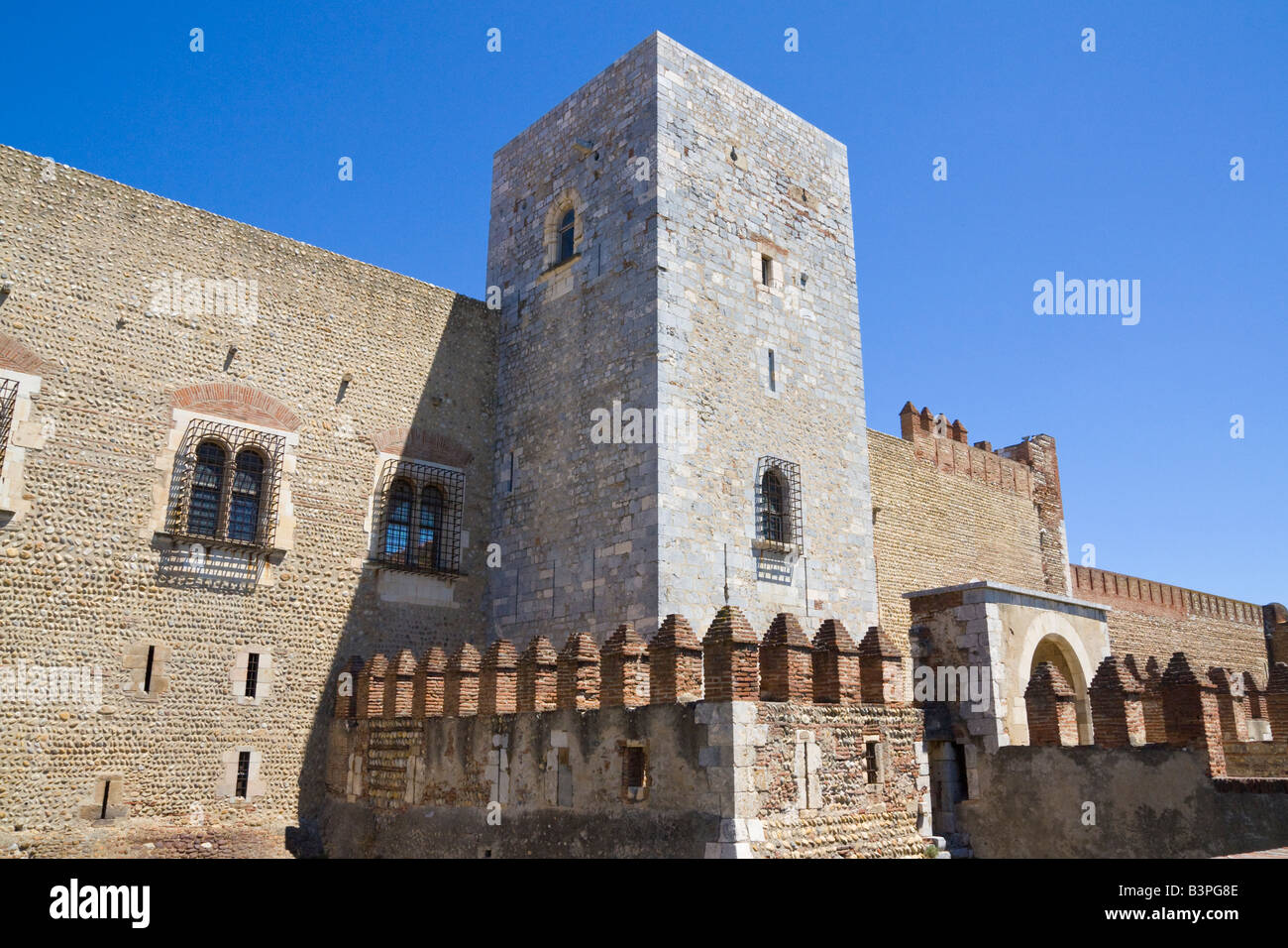 Le Palais des Rois de Majorque à Perpignan / Sud de France Banque D'Images Le Palais des Rois de Majorque à Perpignan / Sud de France Banque D'Images