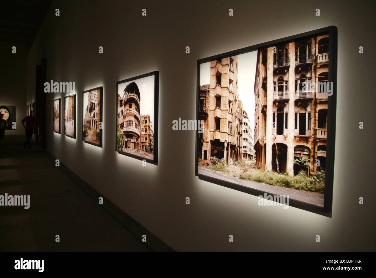 Beyrouth 1991 photographies, Gabriele Basilico œuvre d'art, Biennale du, Venise, Vénétie, Italie Banque D'Images