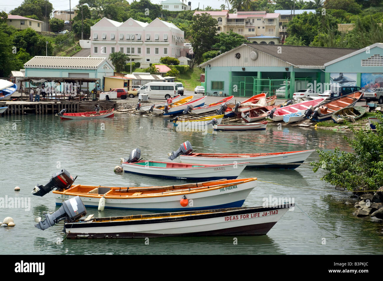 Chantier à Castries, exemple de culture locale, St Lucie, West Indies Banque D'Images