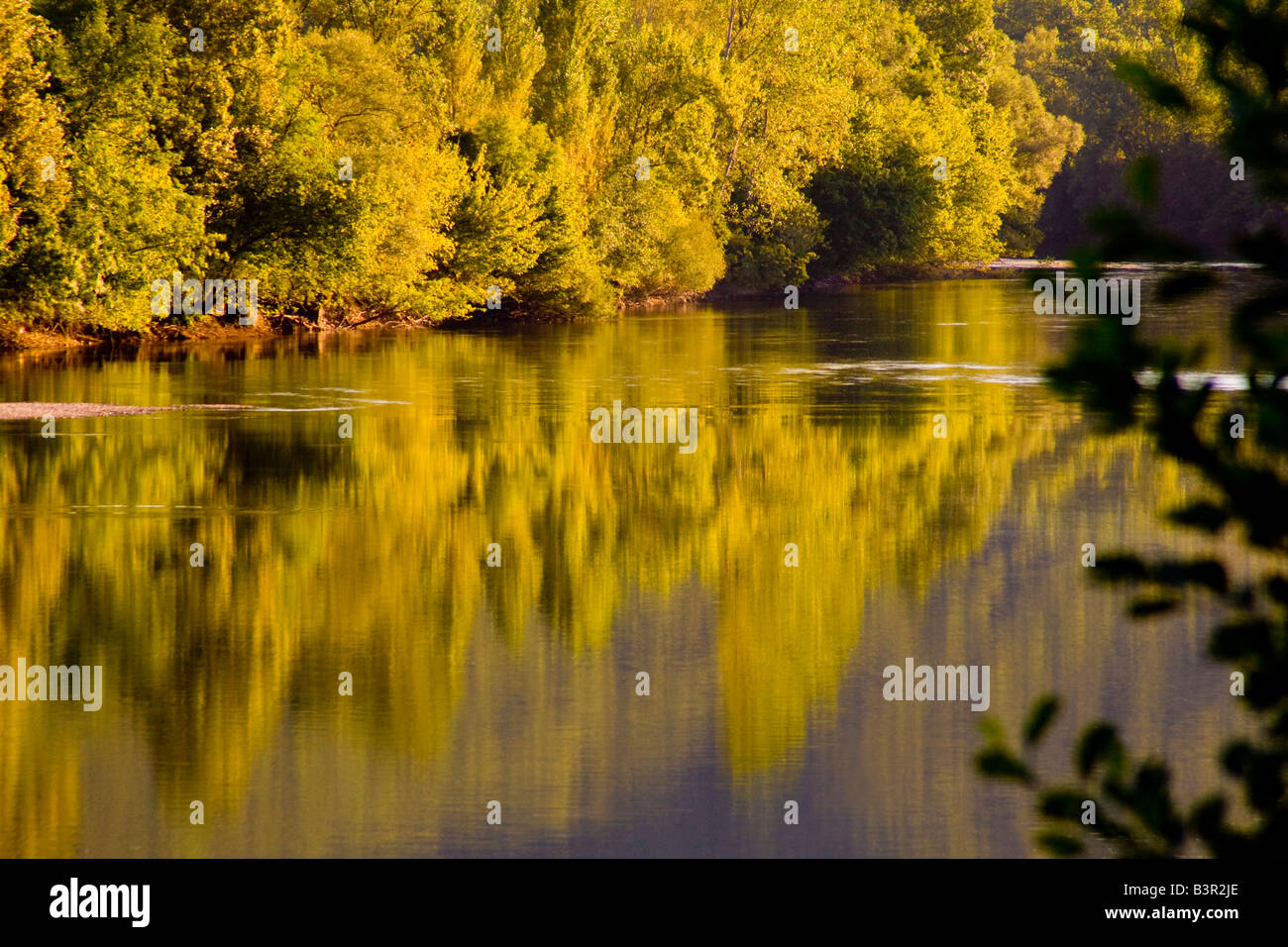 La rivière Dordogne,France Banque D'Images