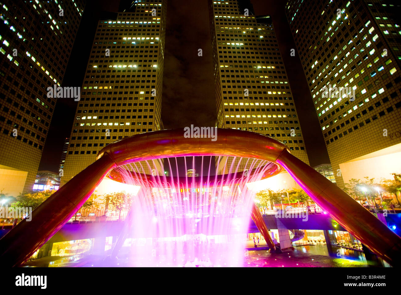 La fontaine de la richesse, Suntec city Singapore Banque D'Images