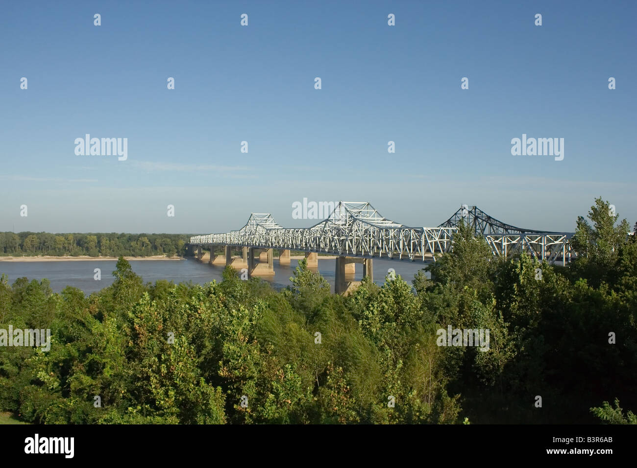 Pont de la rivière Mississippi Banque D'Images
