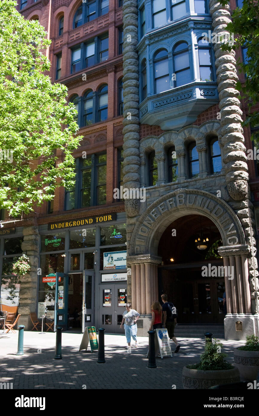 Bâtiment Pioneer Pioneer Square Seattle WA WASHINGTON US Northwest Banque D'Images