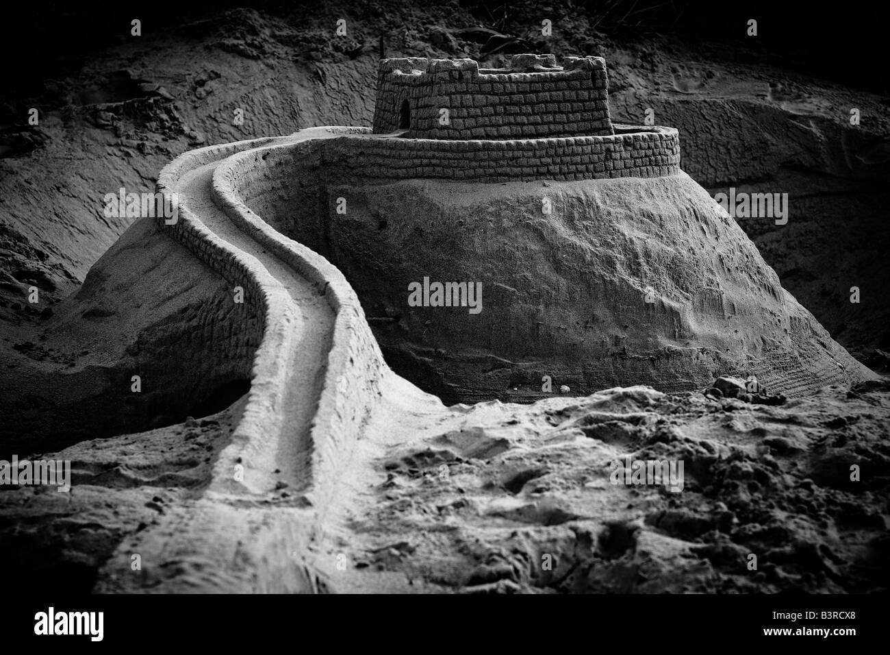 Château de sable Banque D'Images