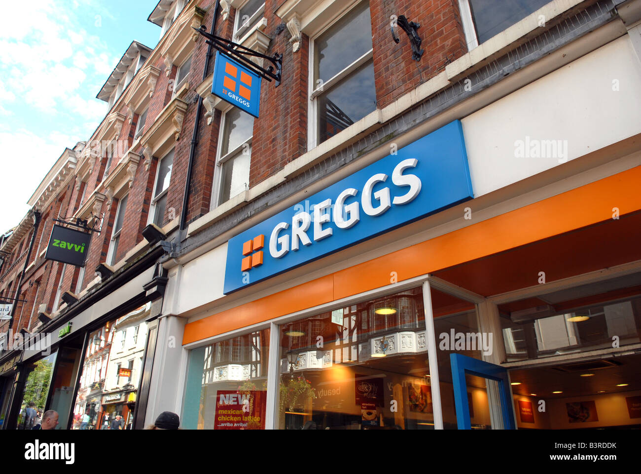 Greggs emporter shop à Shrewsbury Banque D'Images