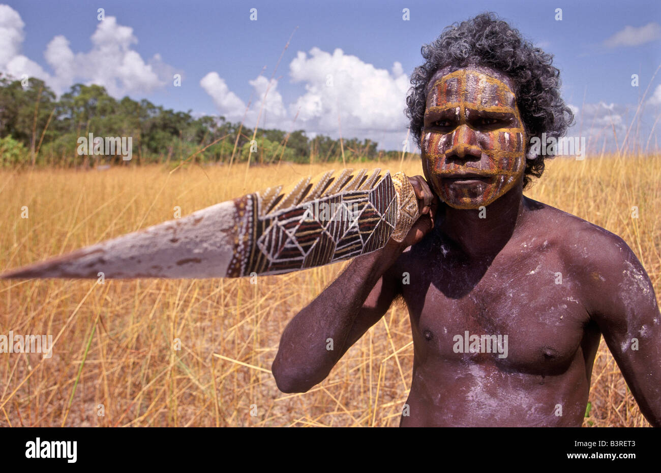 Les îles Tiwi, aborigène, Australie Banque D'Images