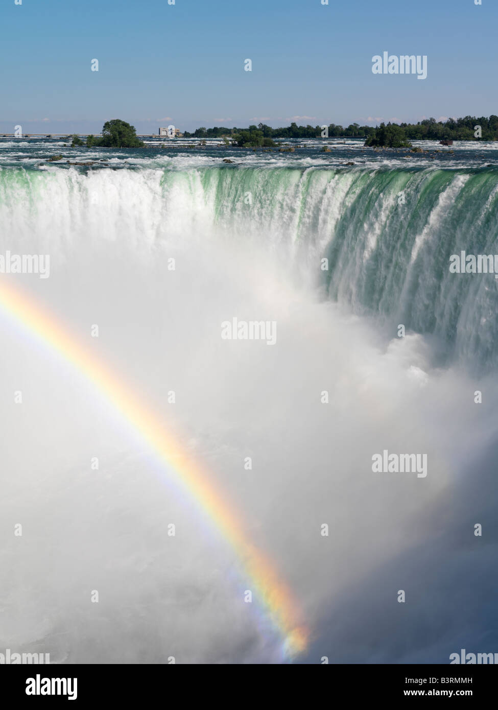 Canada, Ontario, Niagara Falls,Chute canadienne avec un arc-en-ciel Banque D'Images