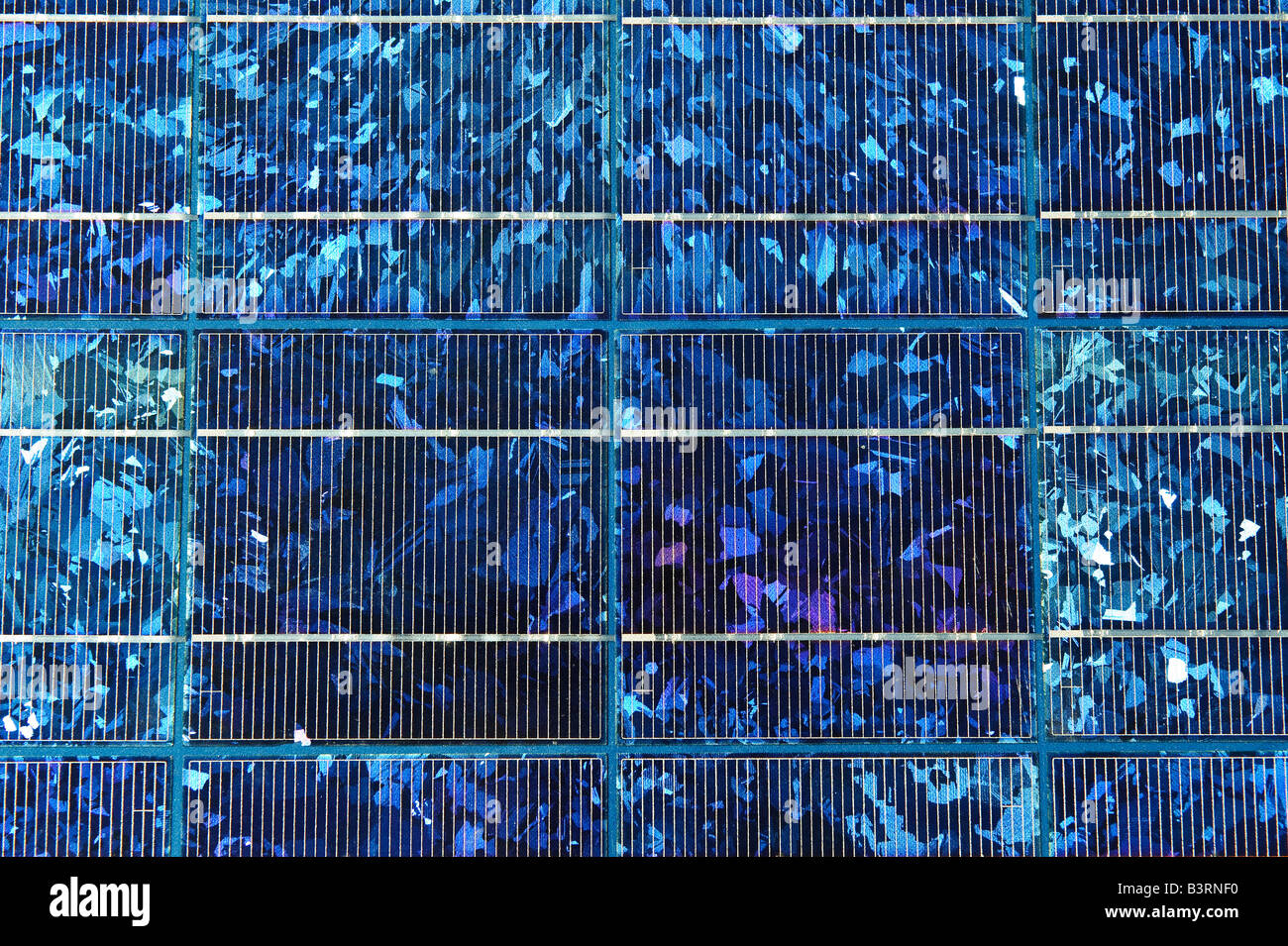 Détail panneau solaire Banque D'Images