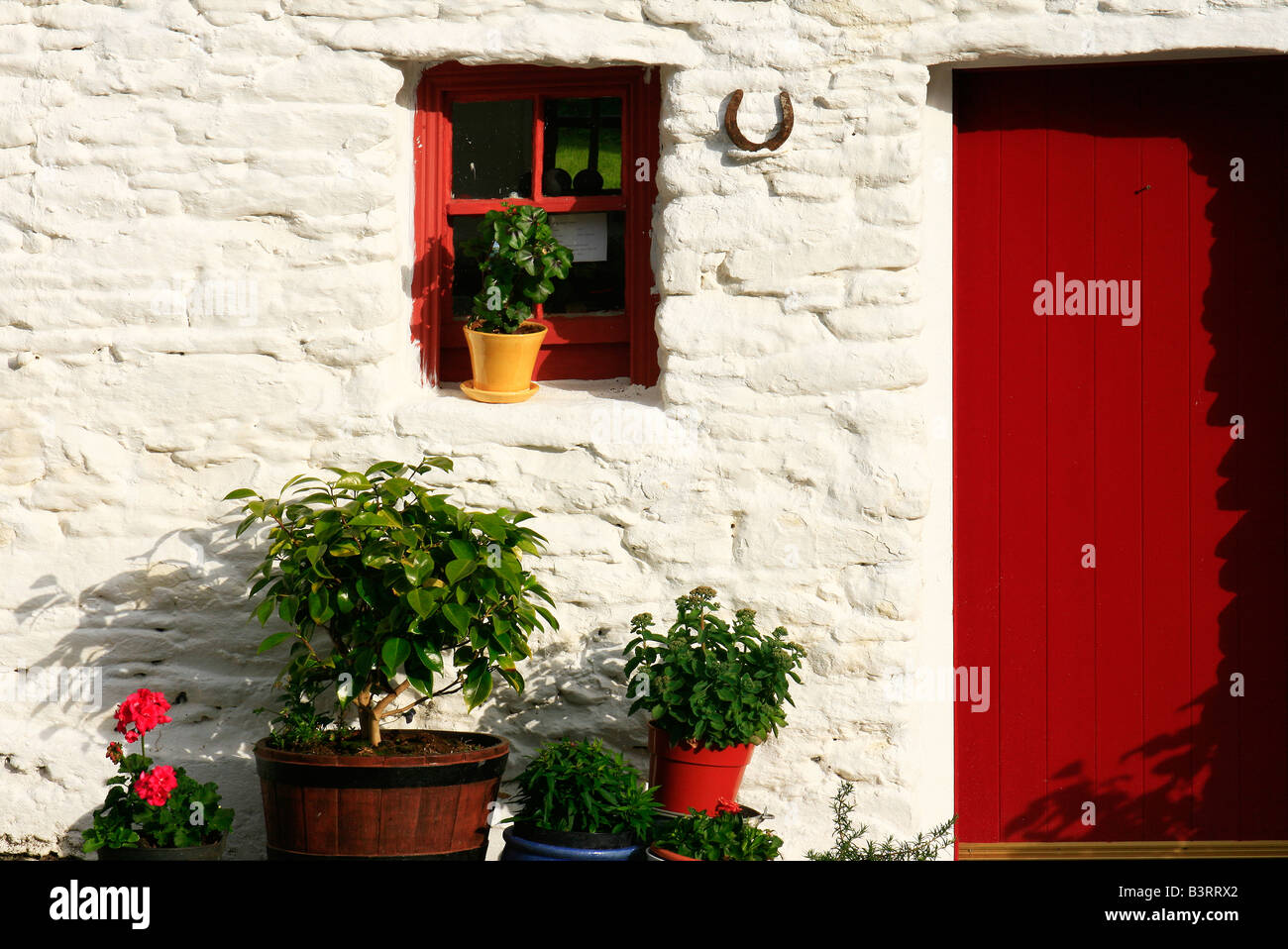 Porte de ferme traditionnelle, Dingle, comté de Kerry, Irlande Banque D'Images