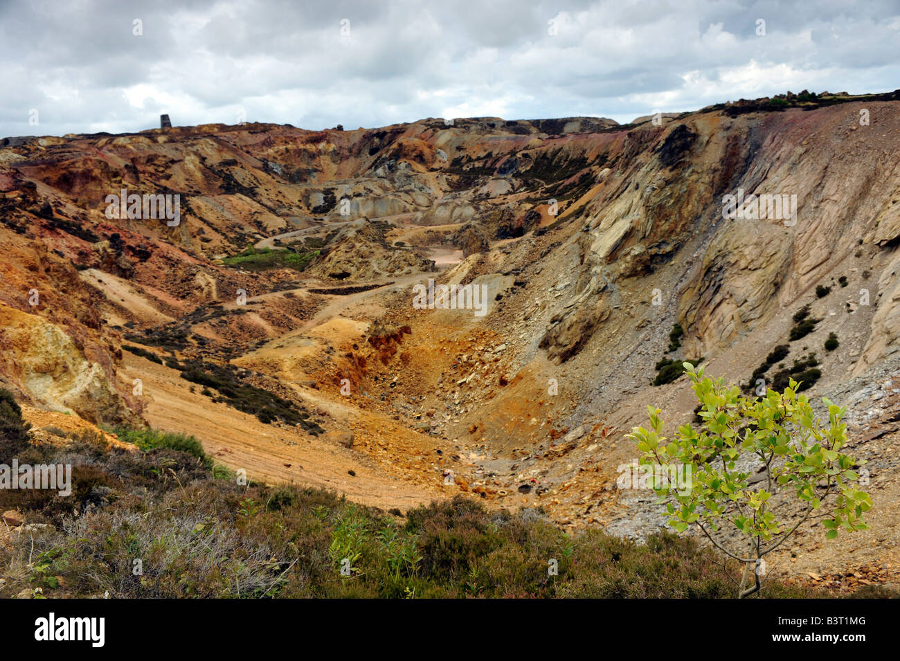 Parys mine de cuivre à ciel ouvert du nord du Pays de Galles d'Anglesey Banque D'Images