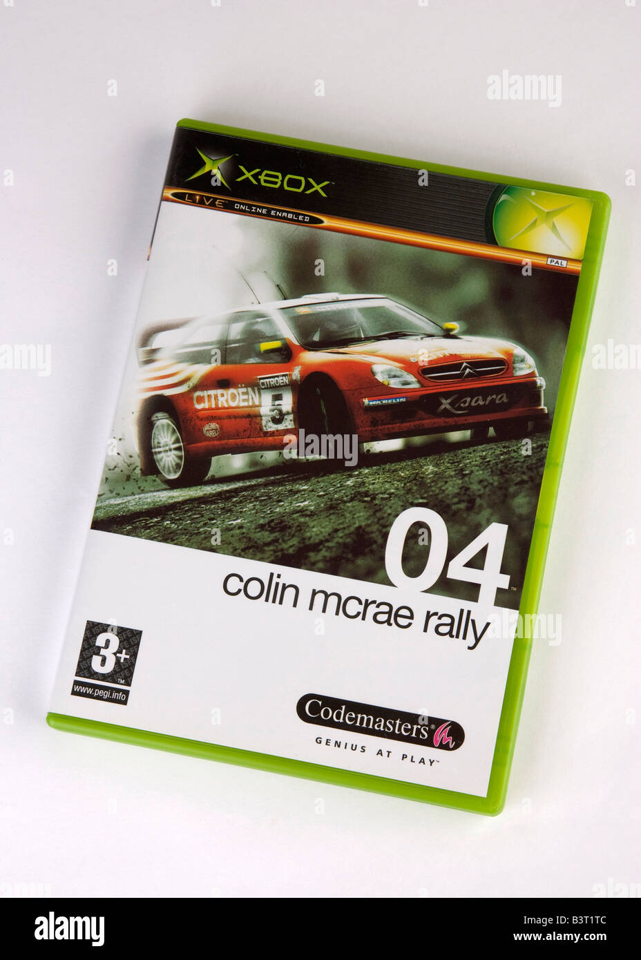 Colin Mcrae rally jeu vidéo de conduite cas DVD Banque D'Images
