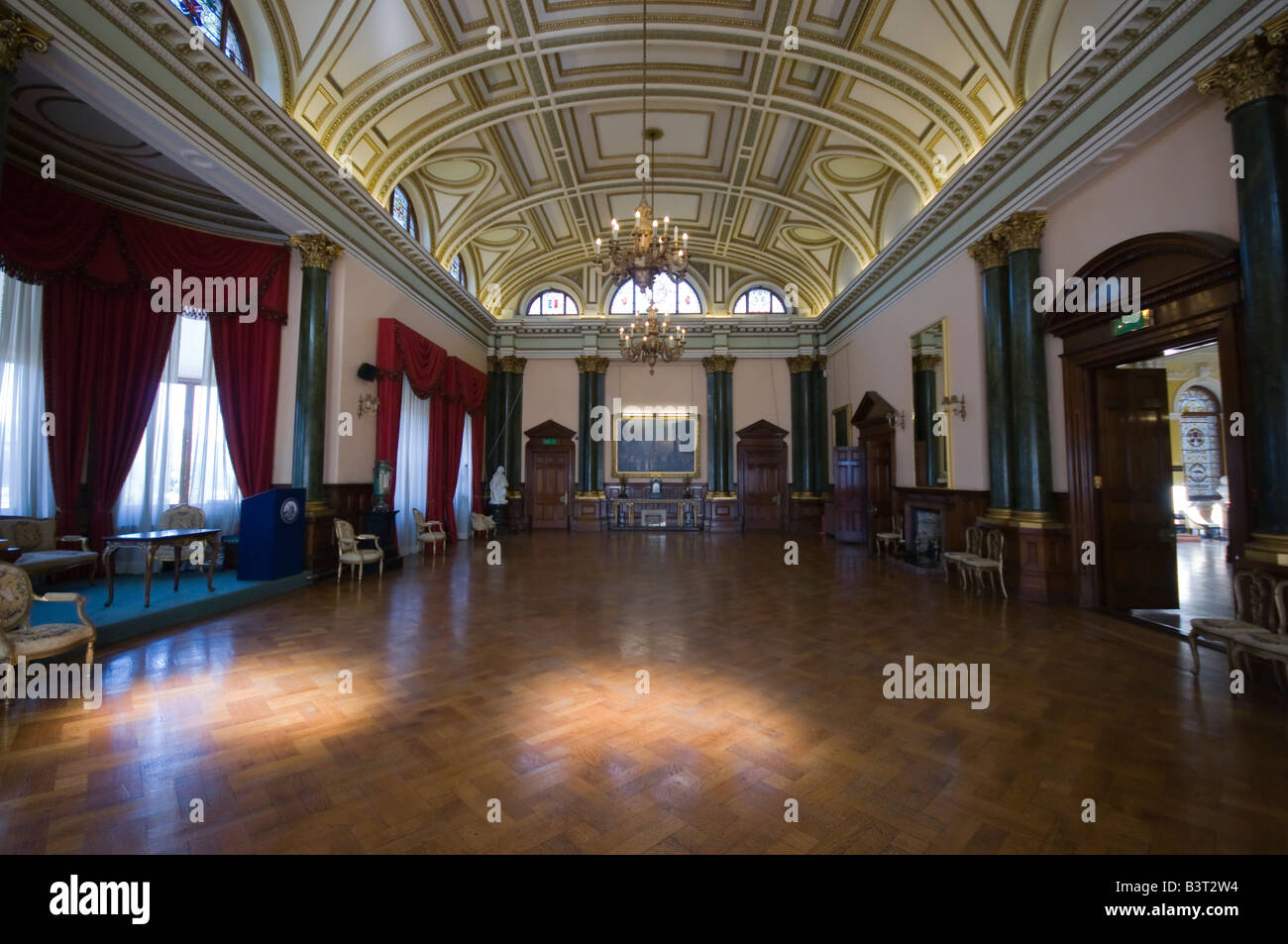Élégant, grande salle de bal Banque D'Images