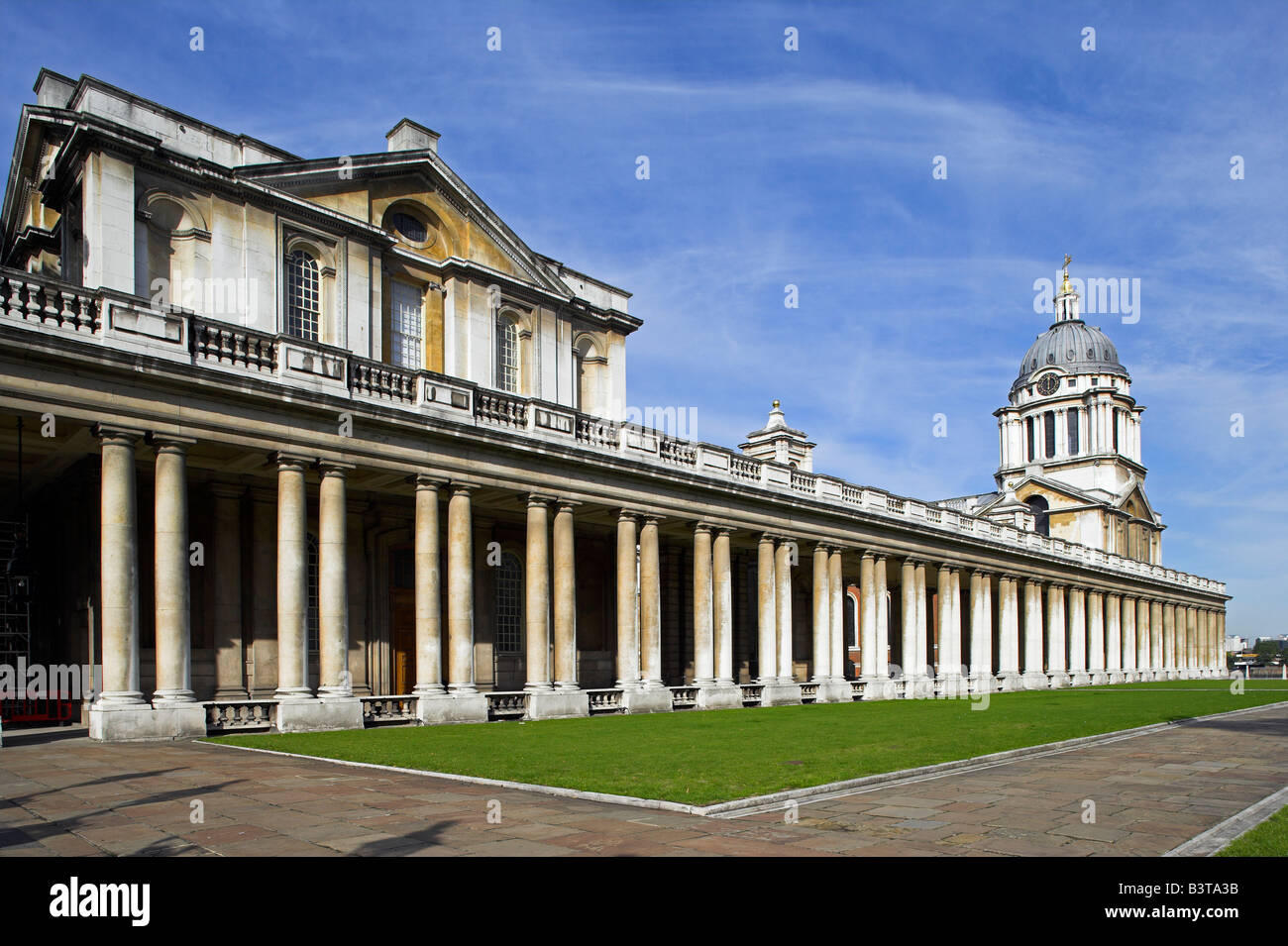 L'Angleterre, Londres, Greenwich. L'Old Royal Naval College, qui fait partie de la Maritime Greenwich Site du patrimoine mondial. Banque D'Images