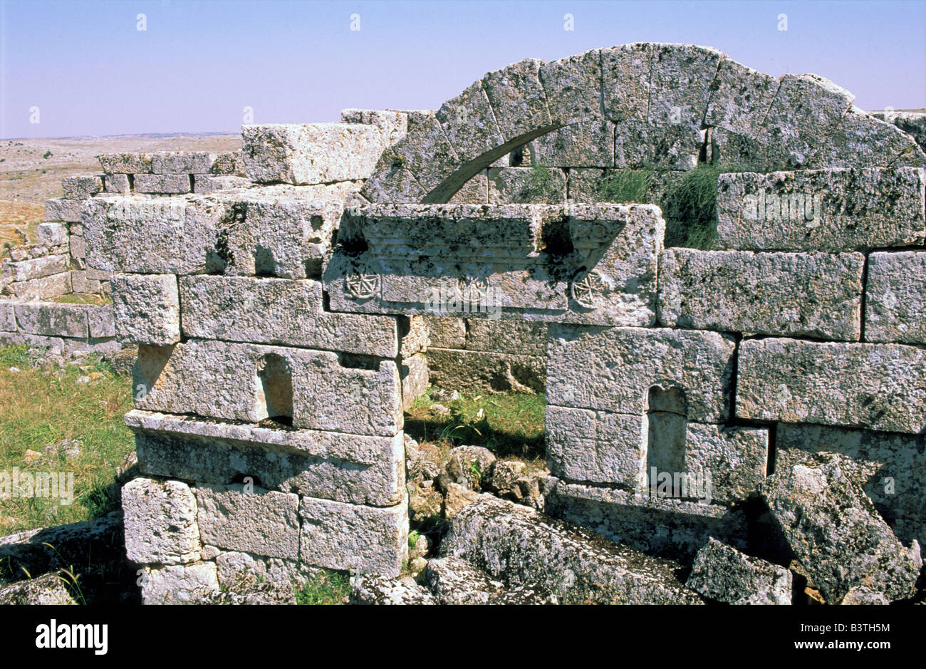 L'Asie, Syrie, Segilla. Ville morte. Banque D'Images