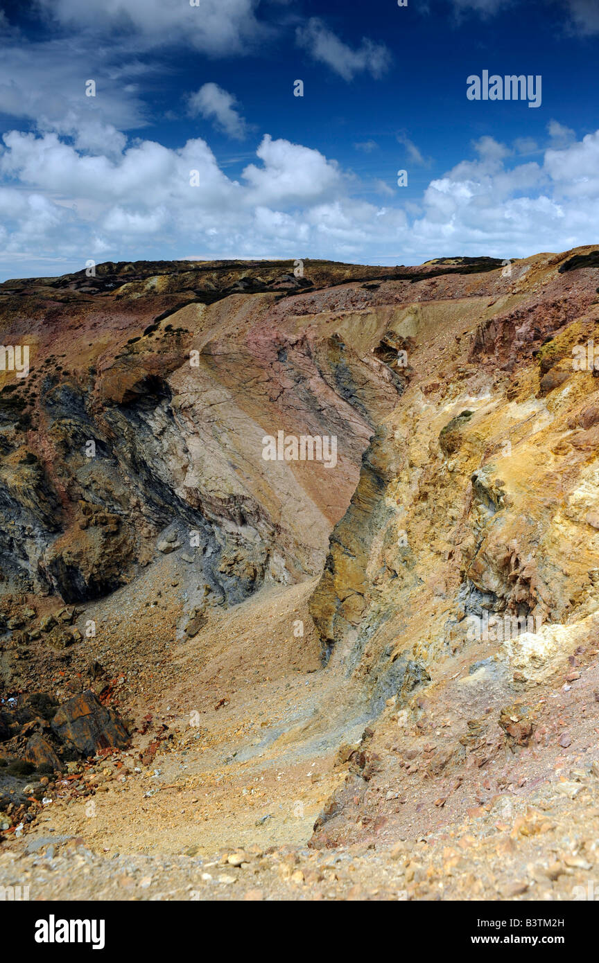 Parys mine de cuivre à ciel ouvert du nord du Pays de Galles d'Anglesey Banque D'Images