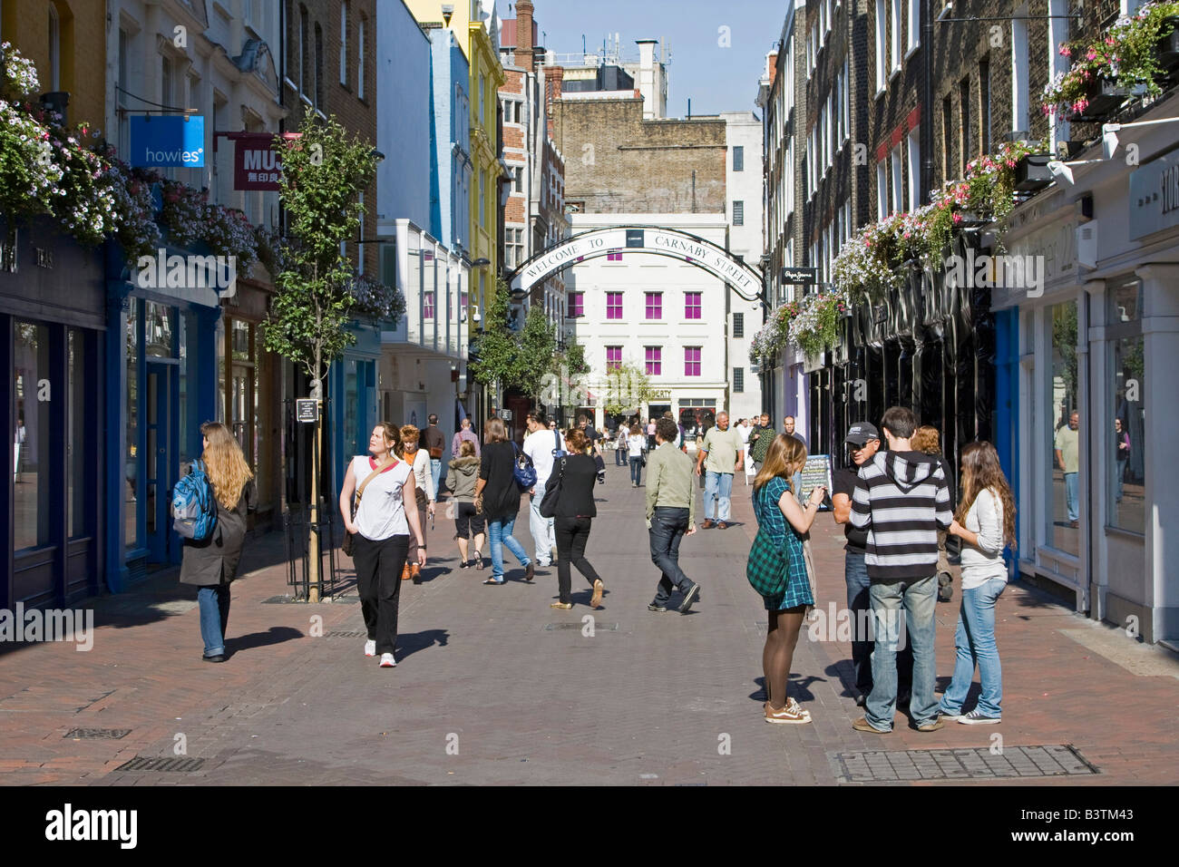 Carnaby Street soho central London England uk go Banque D'Images