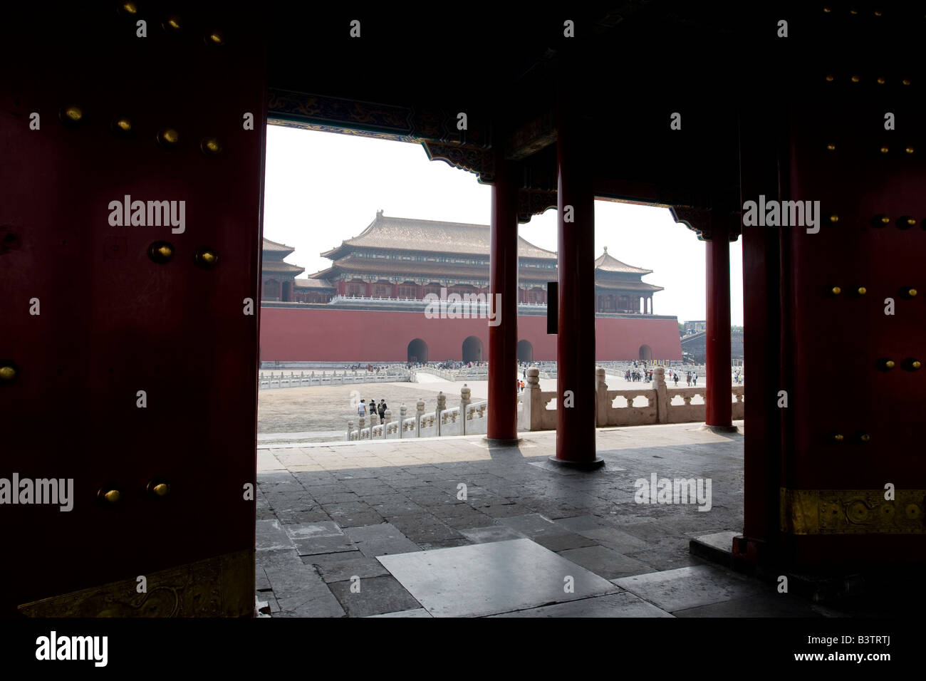 Palais impérial de la Cité Interdite de Beijing Banque D'Images