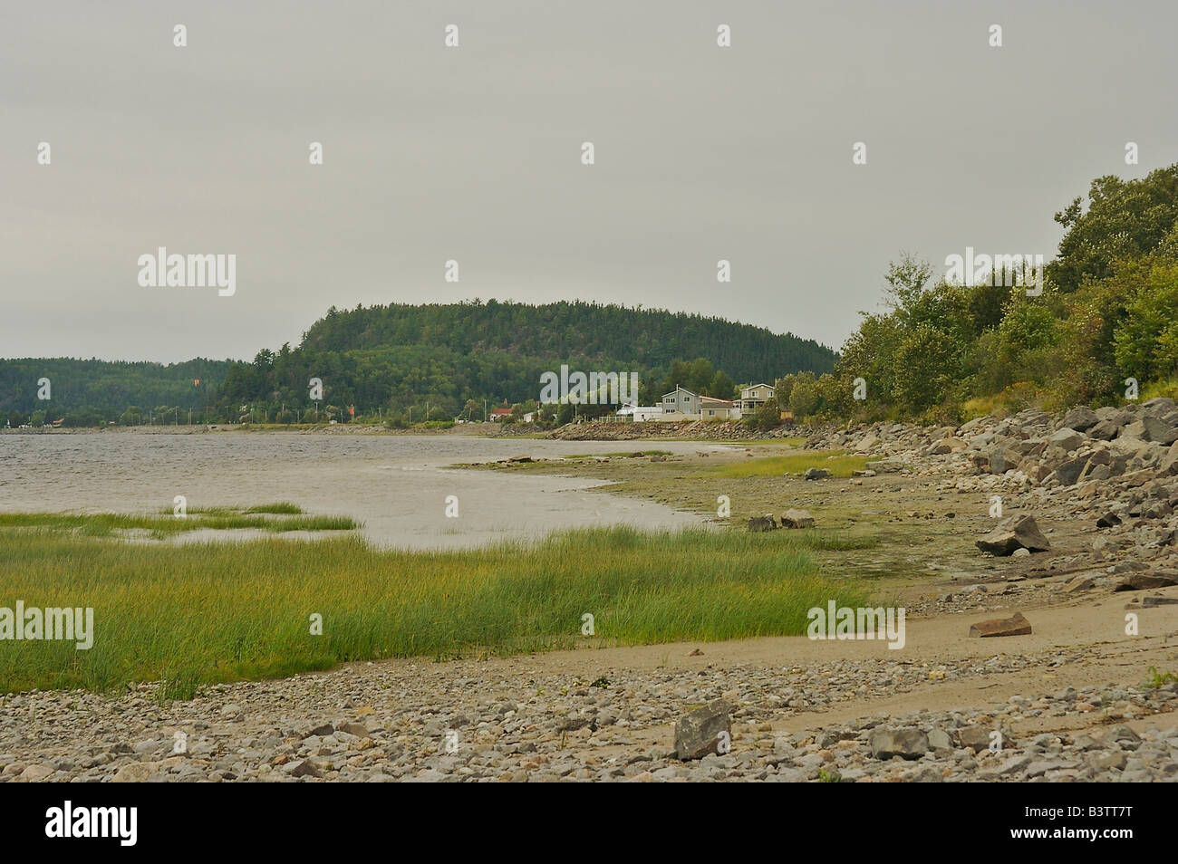 Amérique du Nord, Canada, Québec, Saguenay. Un bras sur la rivière Saguenay. Banque D'Images