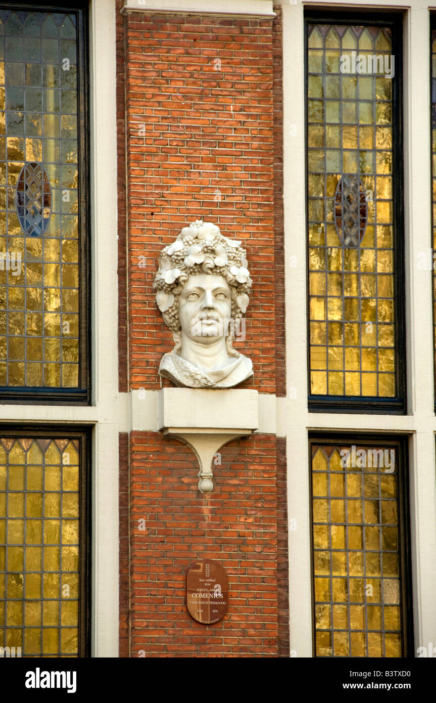 L'Europe, les Pays-Bas (Hollande), aka Amsterdam. L'architecture typique. Banque D'Images