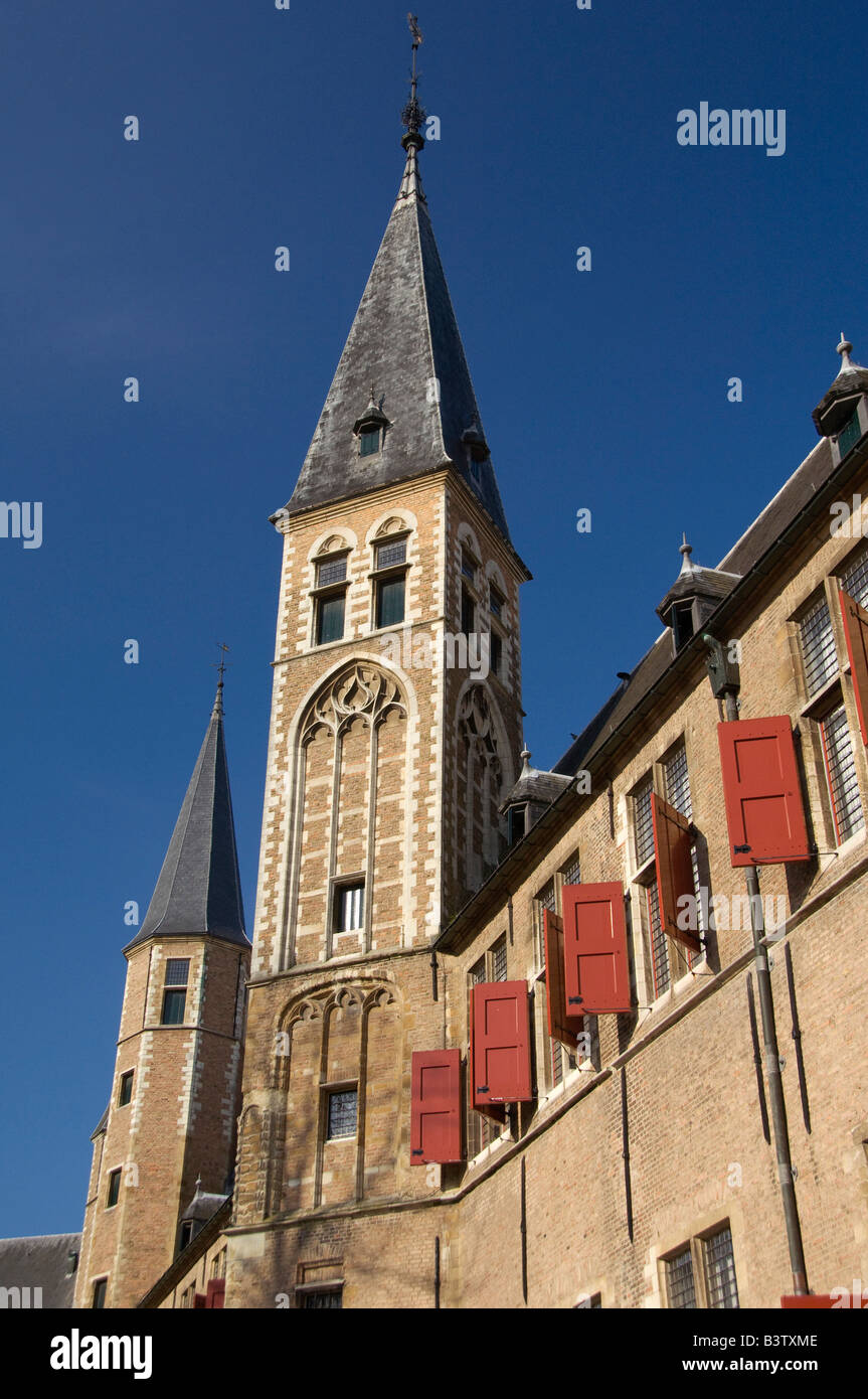 Pays-bas (Hollande), aka la Zélande, Middelburg. Son Abbaye remonte à 1100, à l'Jeeuws accueil Musée de l'abbaye. Banque D'Images