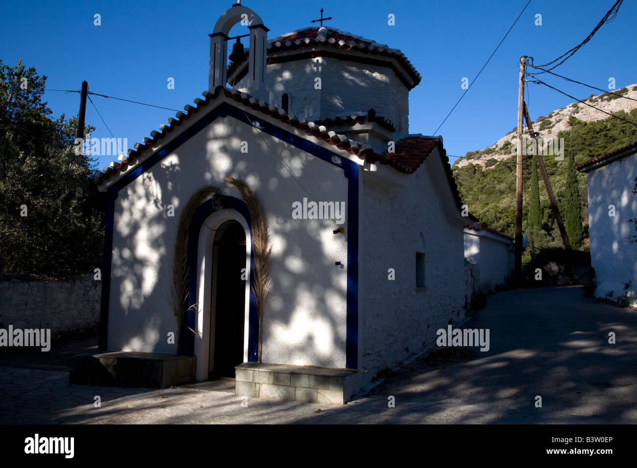 Église orthodoxe grecque Pnaka Samos Grèce Banque D'Images