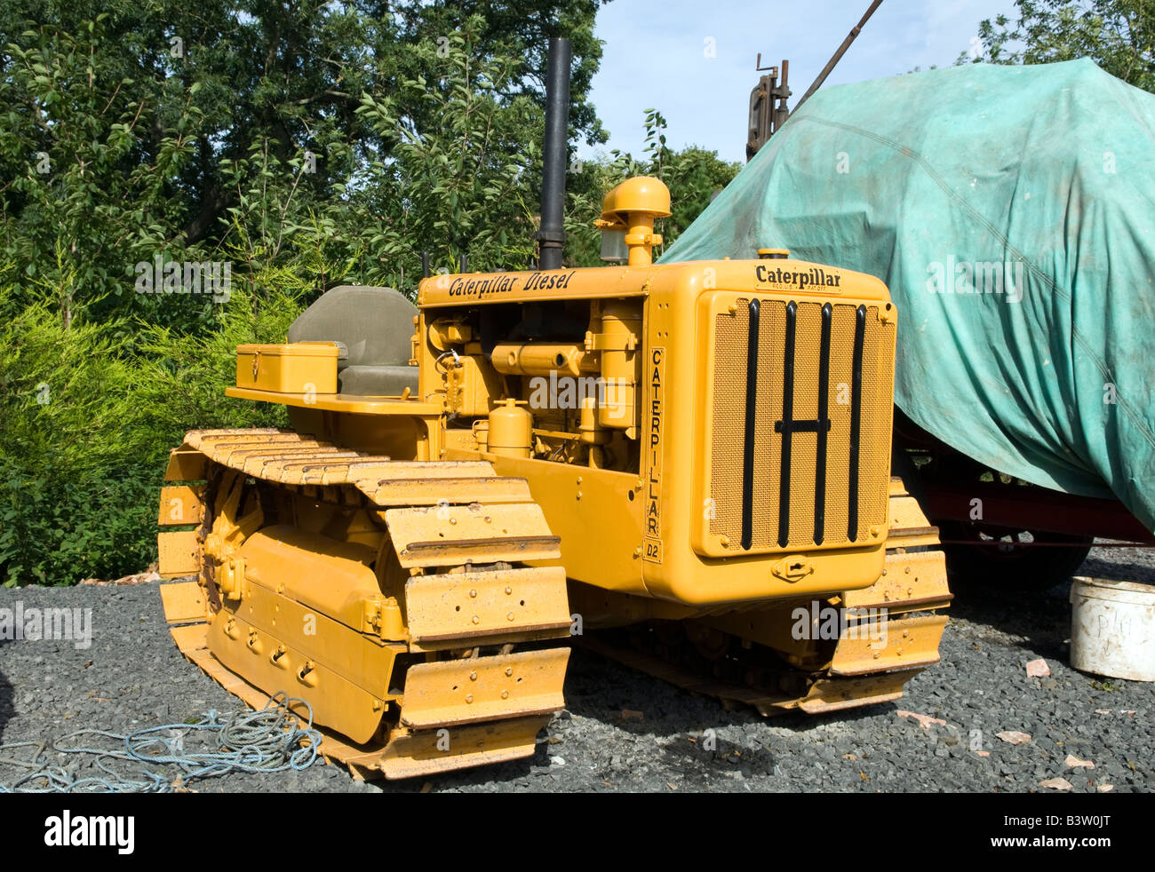 Tracteur diesel Caterpillar D2 Banque D'Images