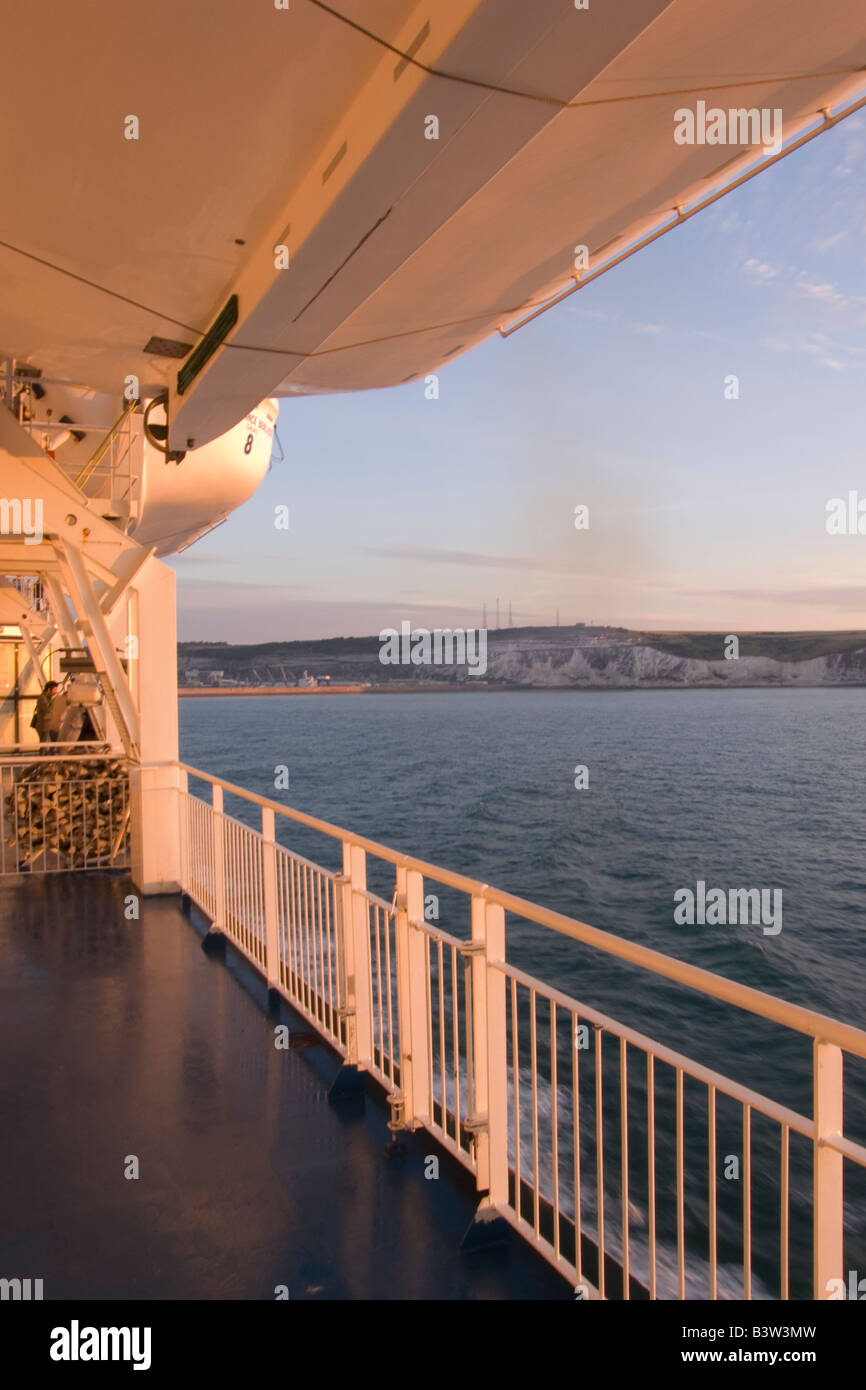 Channel ferry lever du soleil Banque D'Images