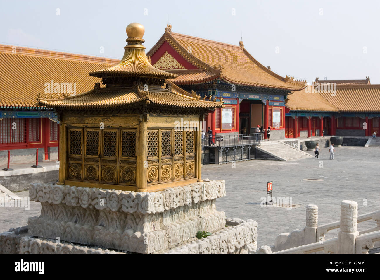 Palais impérial de la Cité Interdite de Beijing Banque D'Images