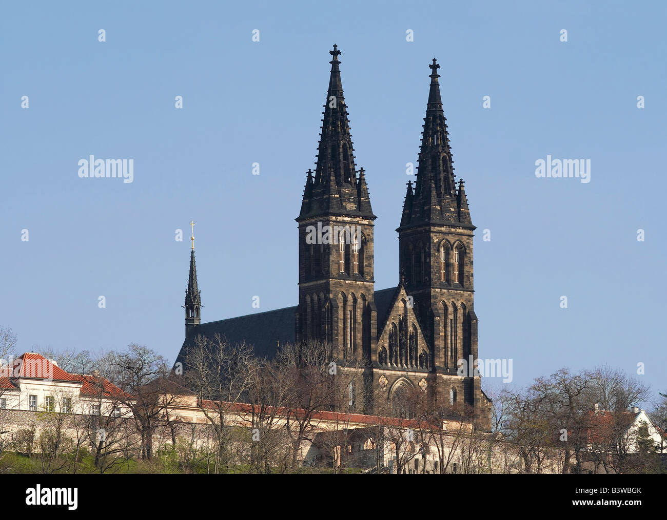 Vysehrad - deuxième siège de la Vysočina, princes et rois de la dynastie des Premyslides fondée au 10e siècle Banque D'Images